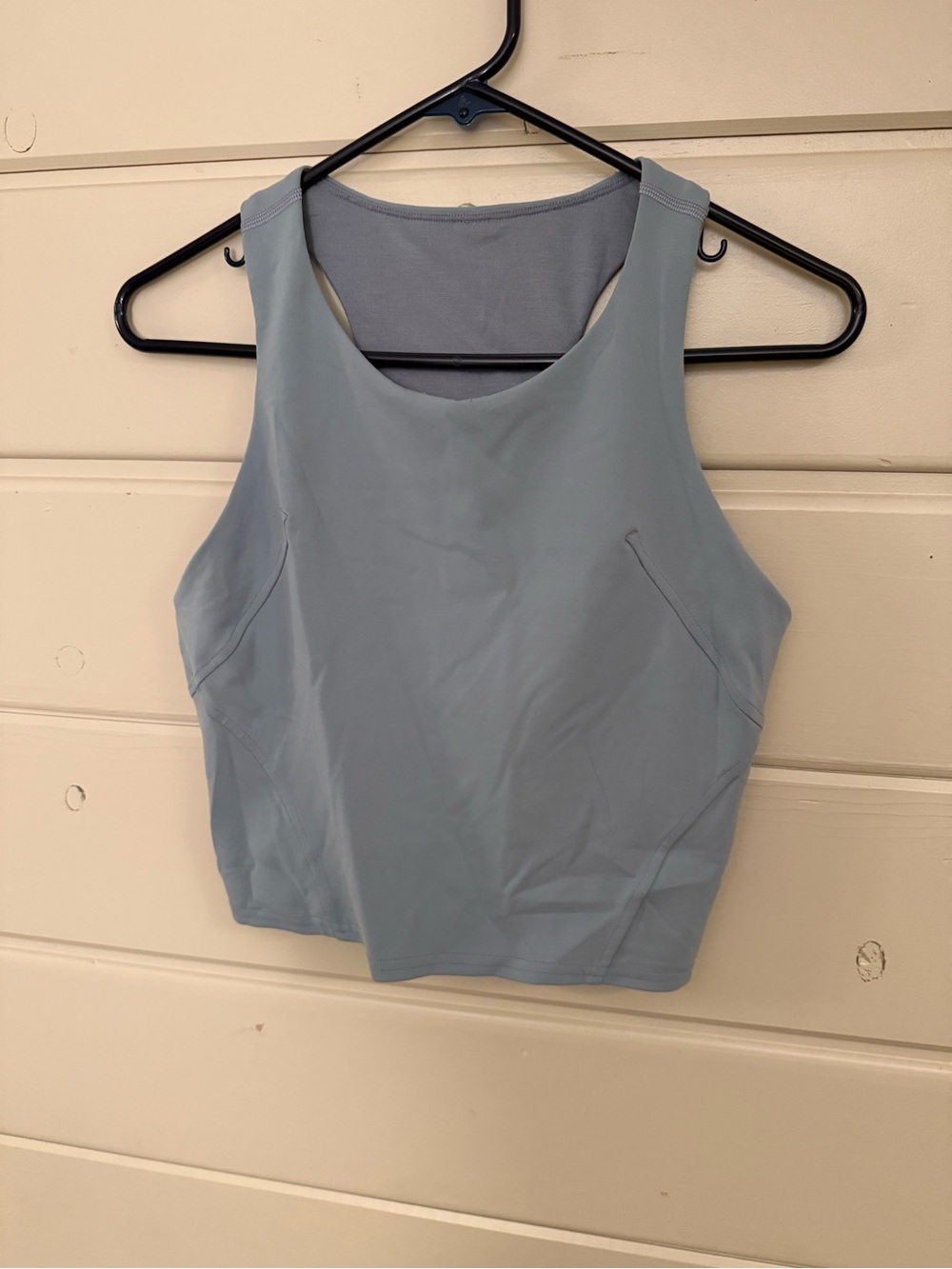 lululemon athletica Sky Blue High-Neck Crop Sports Bra